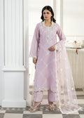 3- Piece Embroidered Raw Silk Suit