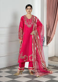 3- Piece Embroidered Raw Silk Suit