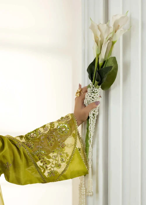 3- Piece Embroidered Raw Silk Suit