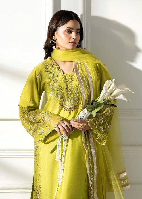 3- Piece Embroidered Raw Silk Suit