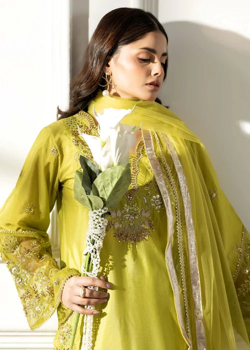 3- Piece Embroidered Raw Silk Suit