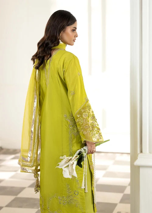 3- Piece Embroidered Raw Silk Suit
