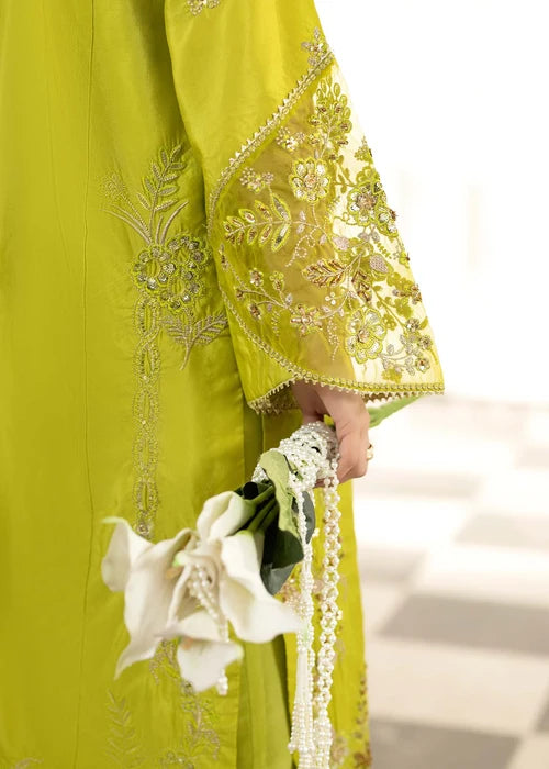 3- Piece Embroidered Raw Silk Suit