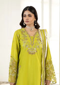3- Piece Embroidered Raw Silk Suit
