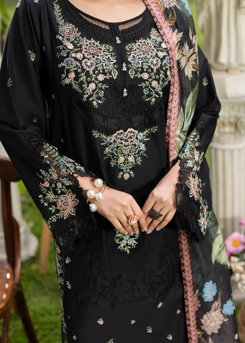 3- Piece Embroidered Lawn Suit