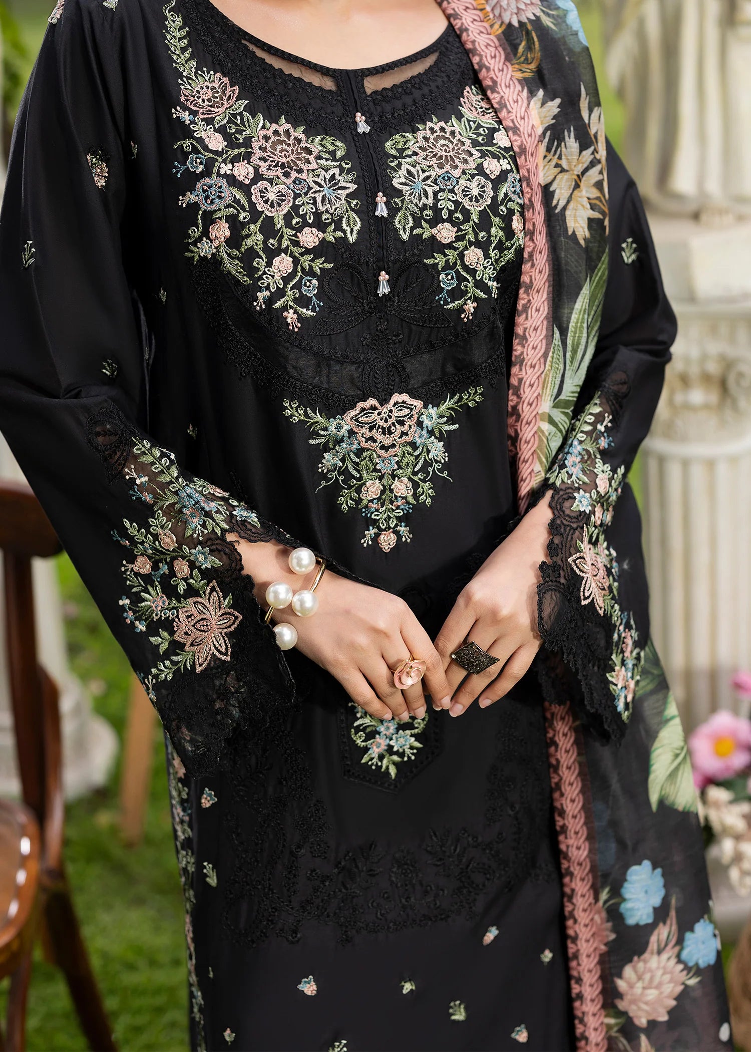 3- Piece Embroidered Lawn Suit