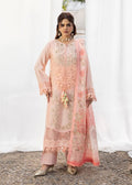 3- Piece Peach Embroidered Lawn Ensemble