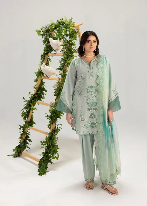 3- Piece Embroidered Lawn Suit
