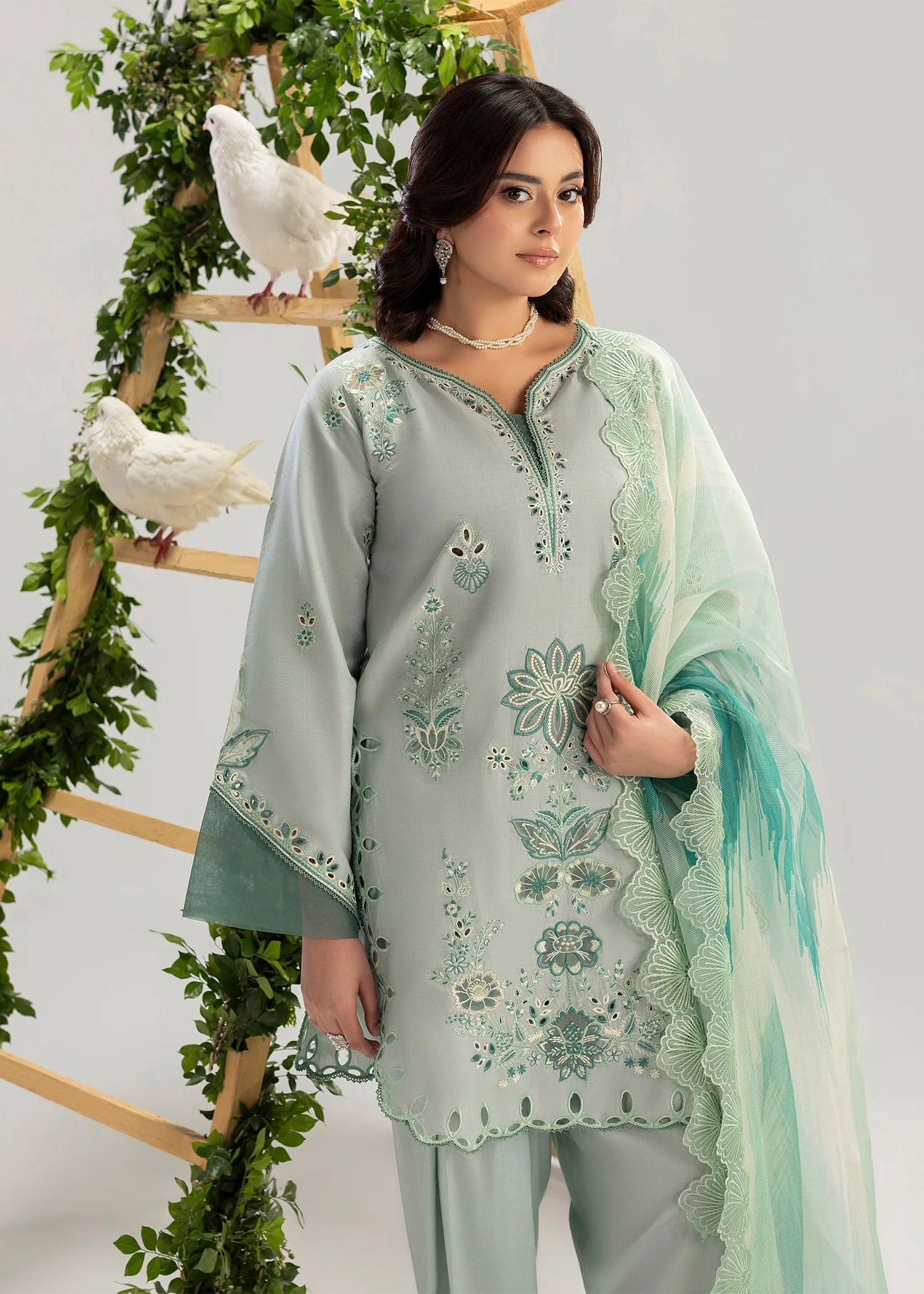 3- Piece Embroidered Lawn Suit
