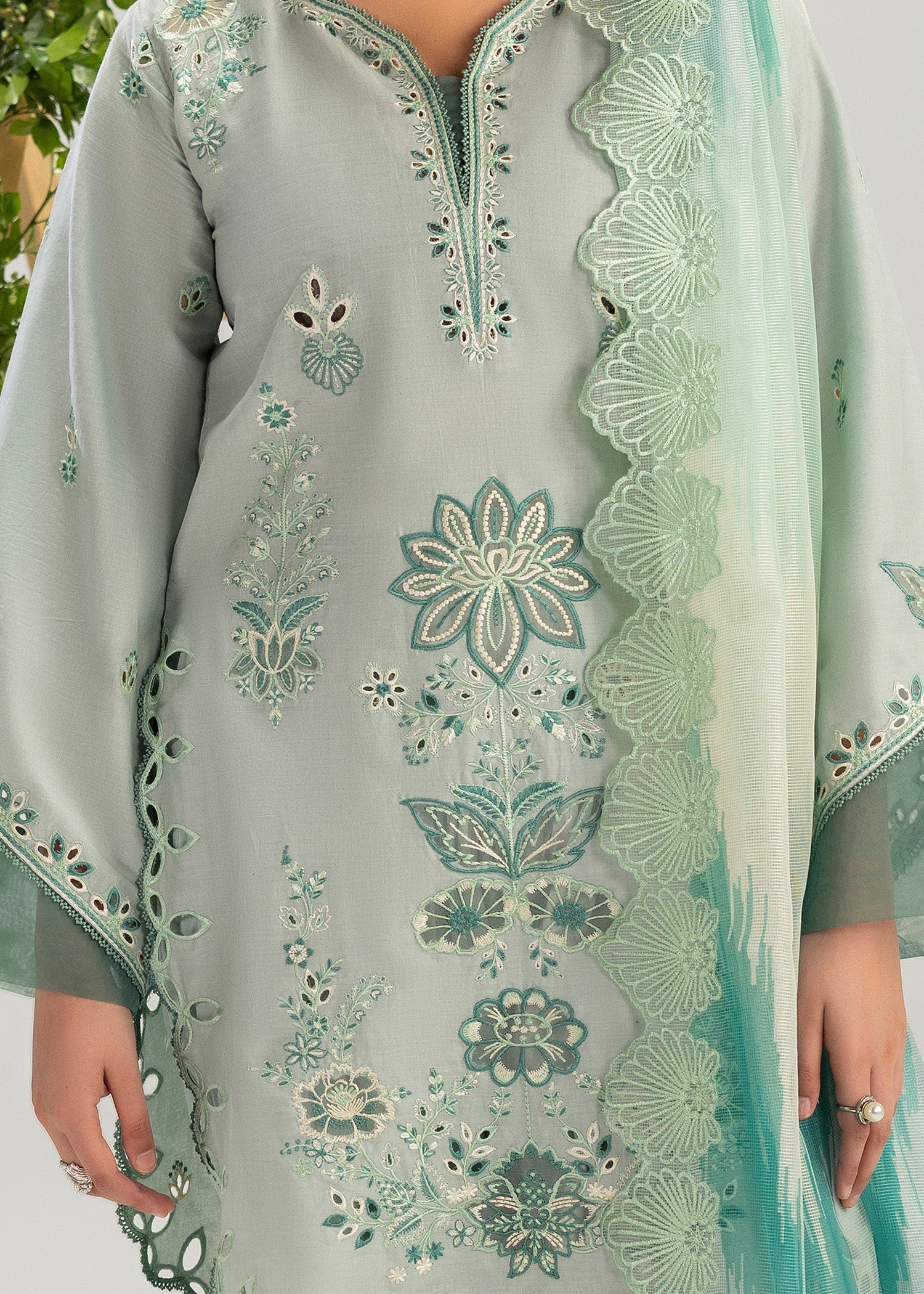 3- Piece Embroidered Lawn Suit