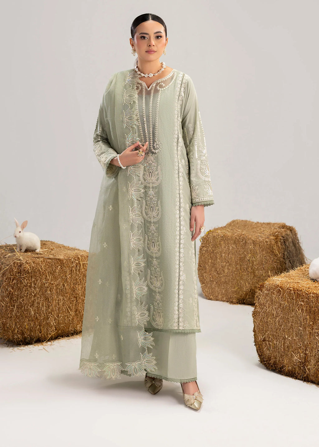 3- Peice Embroidered Lawn Suit