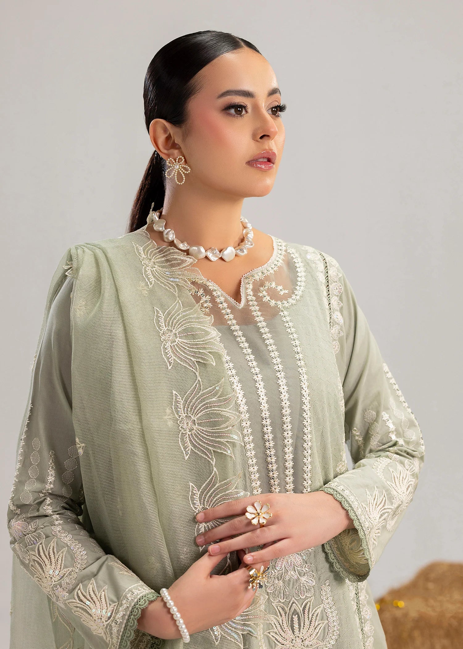 3- Peice Embroidered Lawn Suit