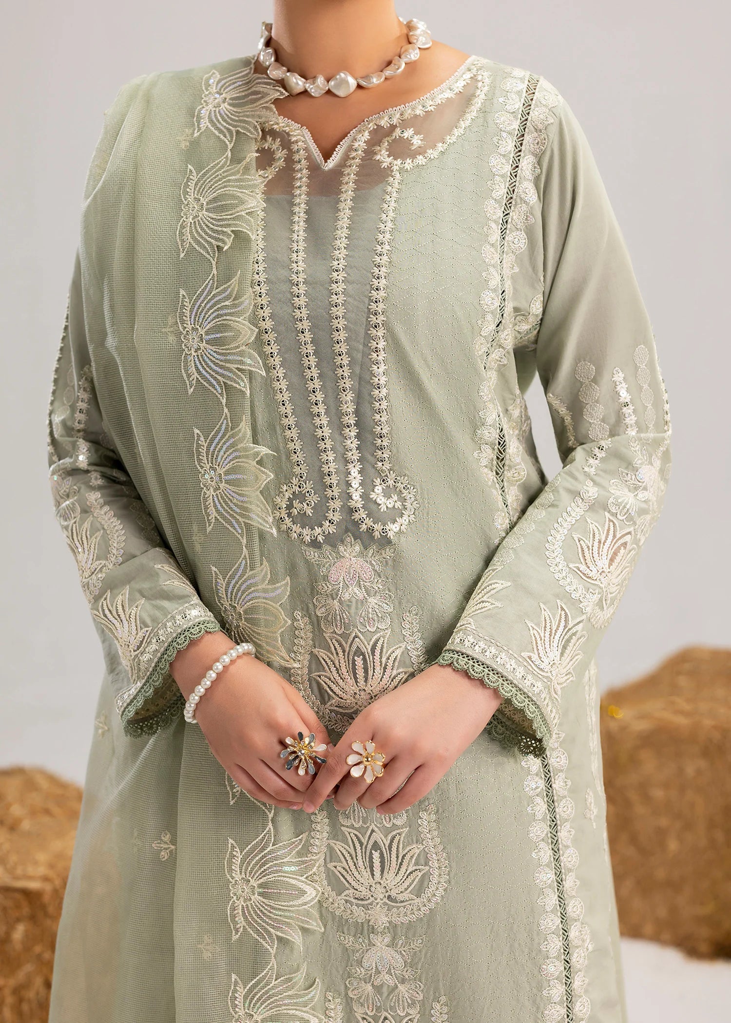 3- Peice Embroidered Lawn Suit