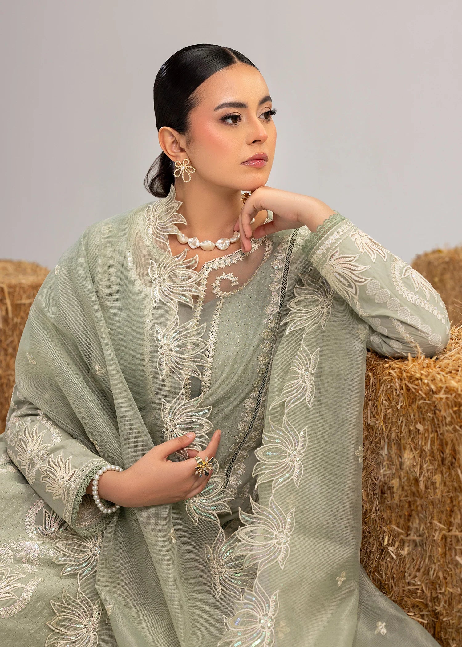 3- Peice Embroidered Lawn Suit