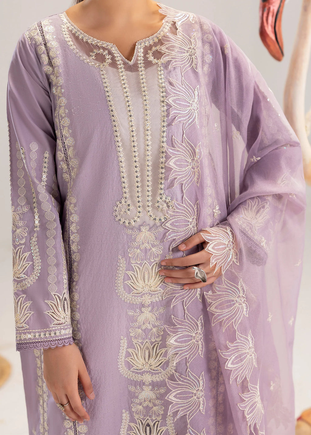 3- Piece Embroidered Lawn Suit