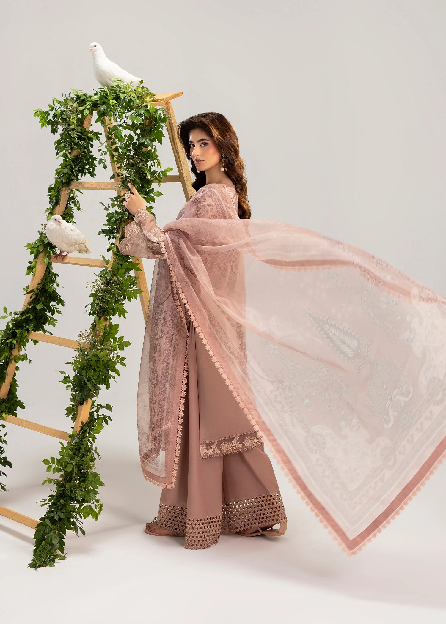 3- Piece embroidered Lawn Suit.