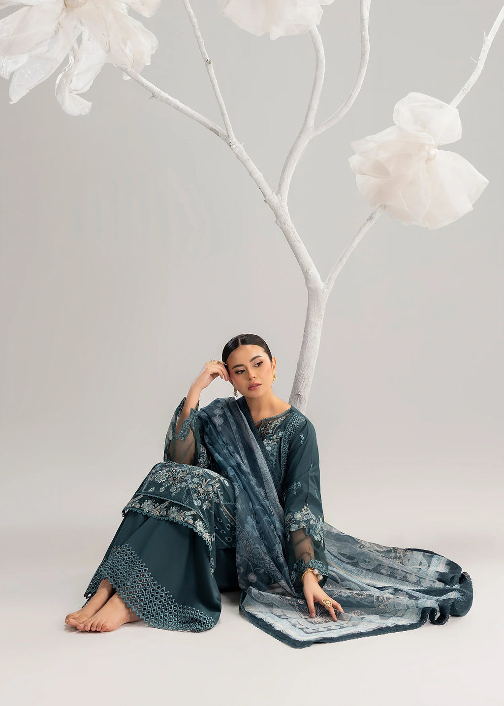 3- Piece Embroidered Lawn Suit