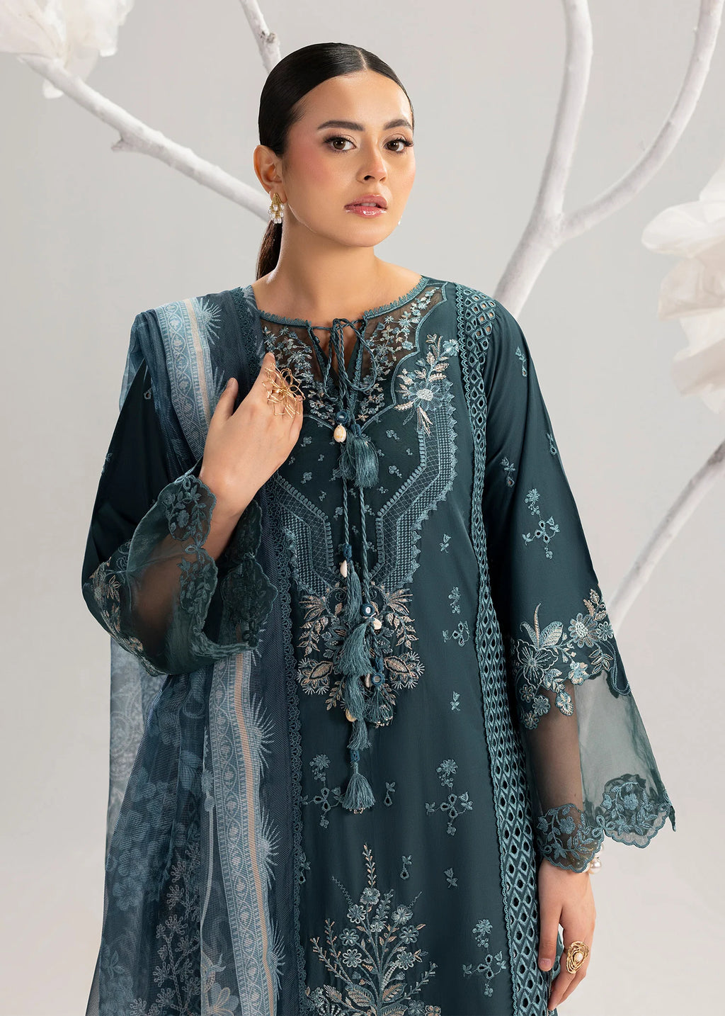 3- Piece Embroidered Lawn Suit