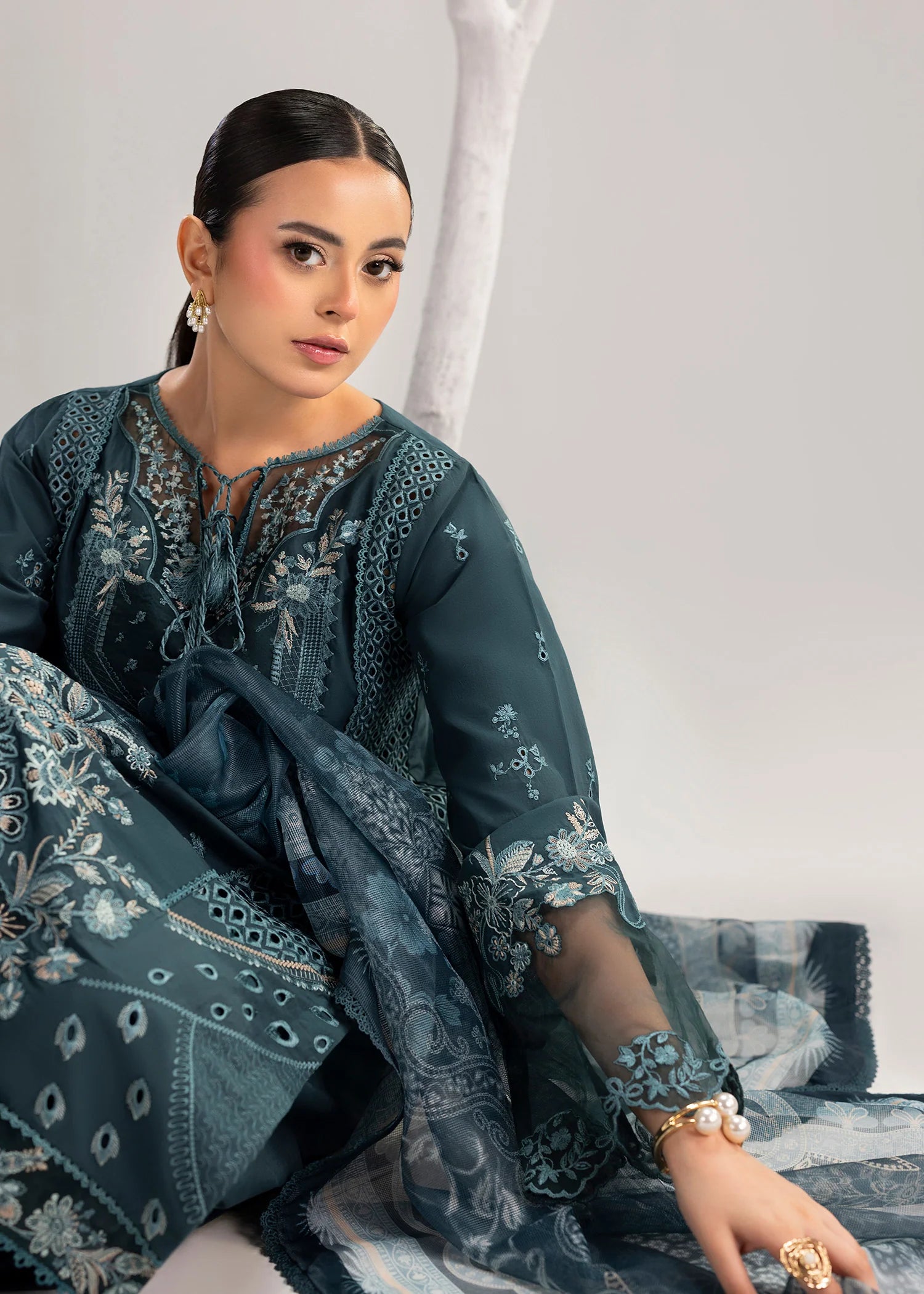 3- Piece Embroidered Lawn Suit