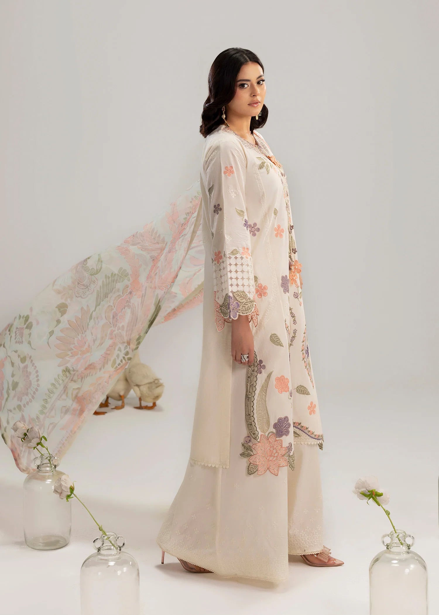 3- Piece Embroidered Lawn Suit