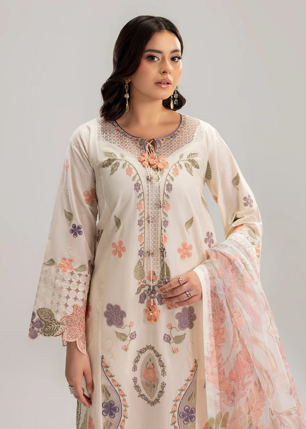 3- Piece Embroidered Lawn Suit