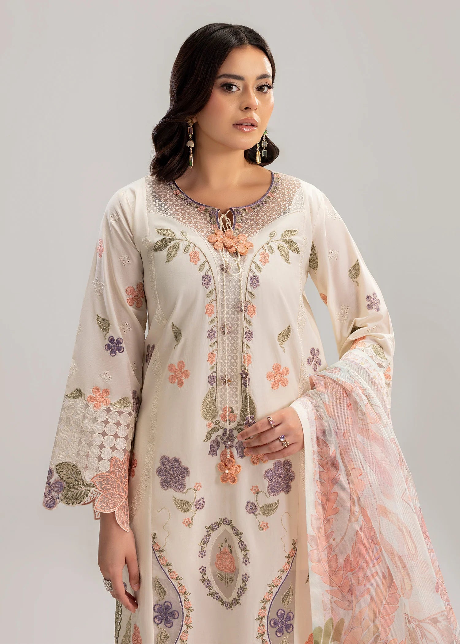 3- Piece Embroidered Lawn Suit