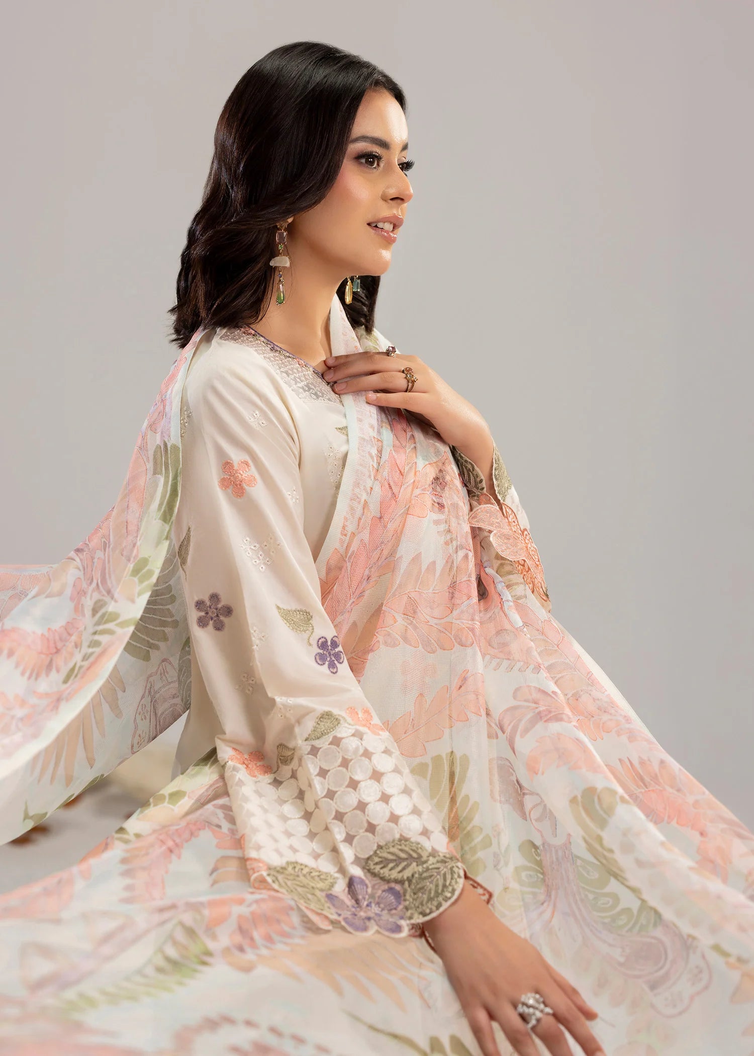 3- Piece Embroidered Lawn Suit