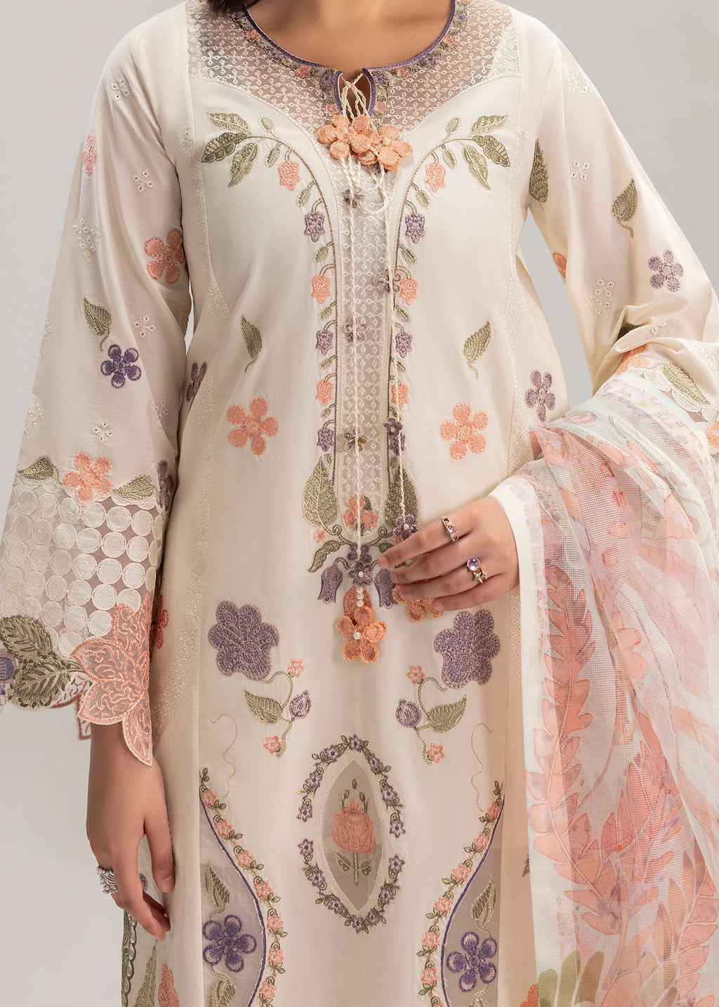 3- Piece Embroidered Lawn Suit