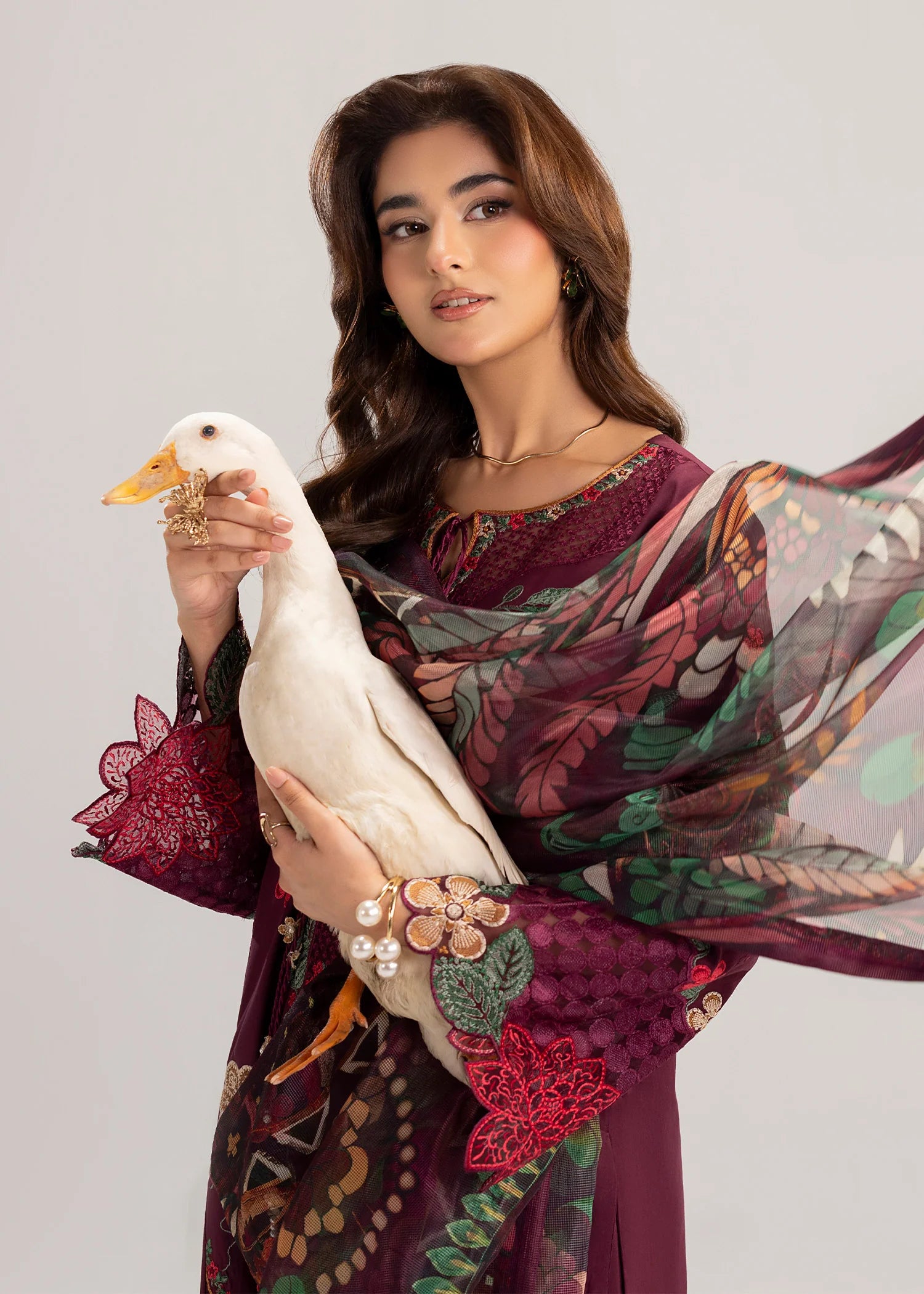 3- Piece Embroidered Lawn Suit
