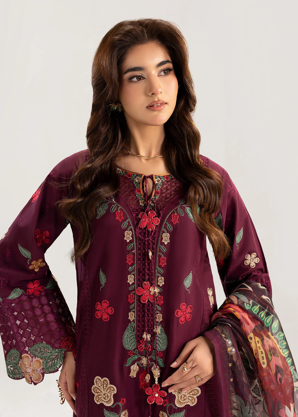 3- Piece Embroidered Lawn Suit