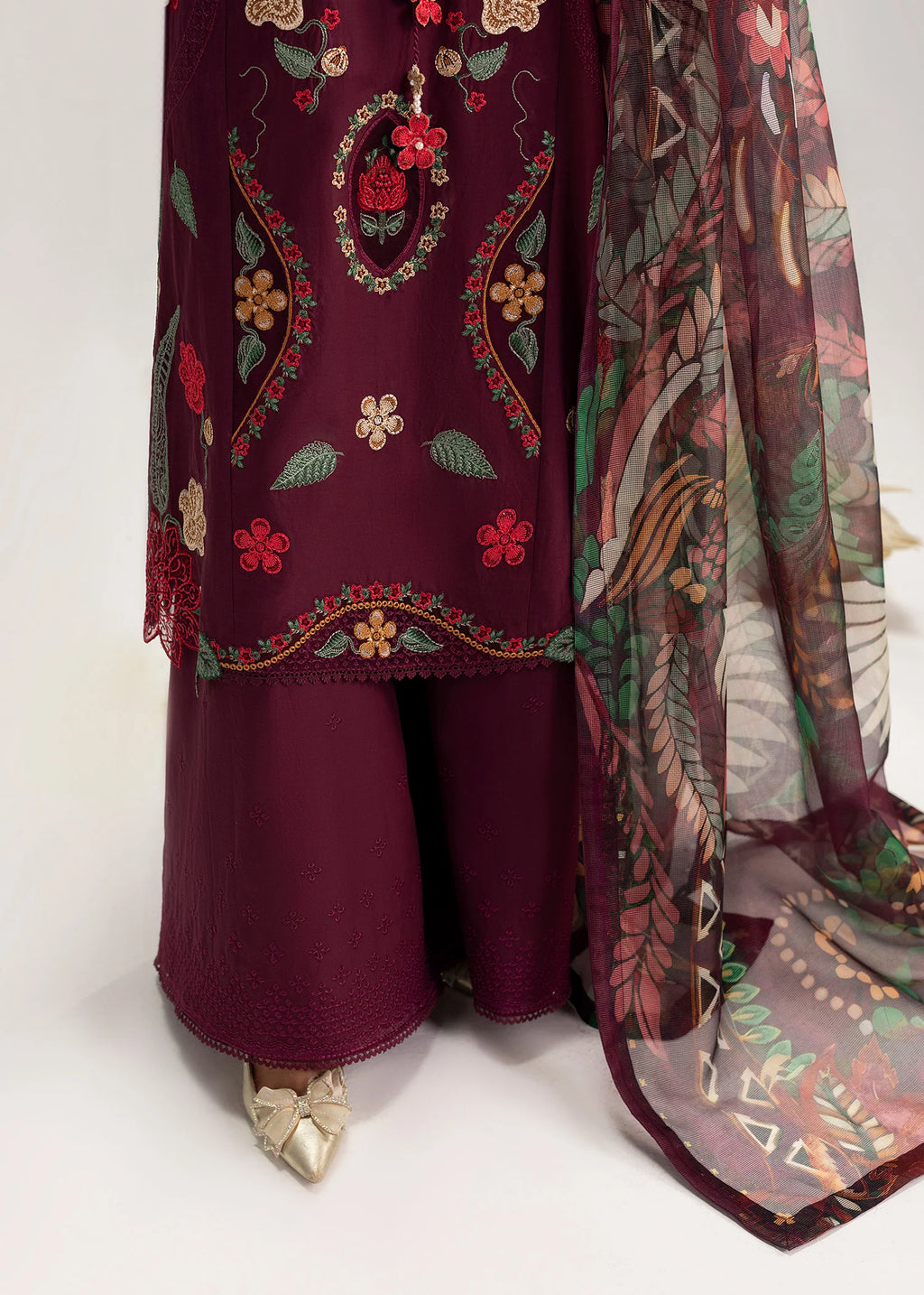 3- Piece Embroidered Lawn Suit