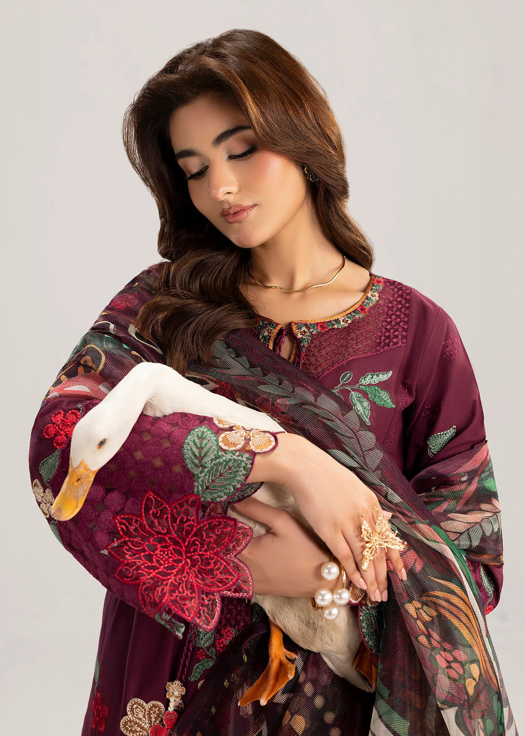 3- Piece Embroidered Lawn Suit