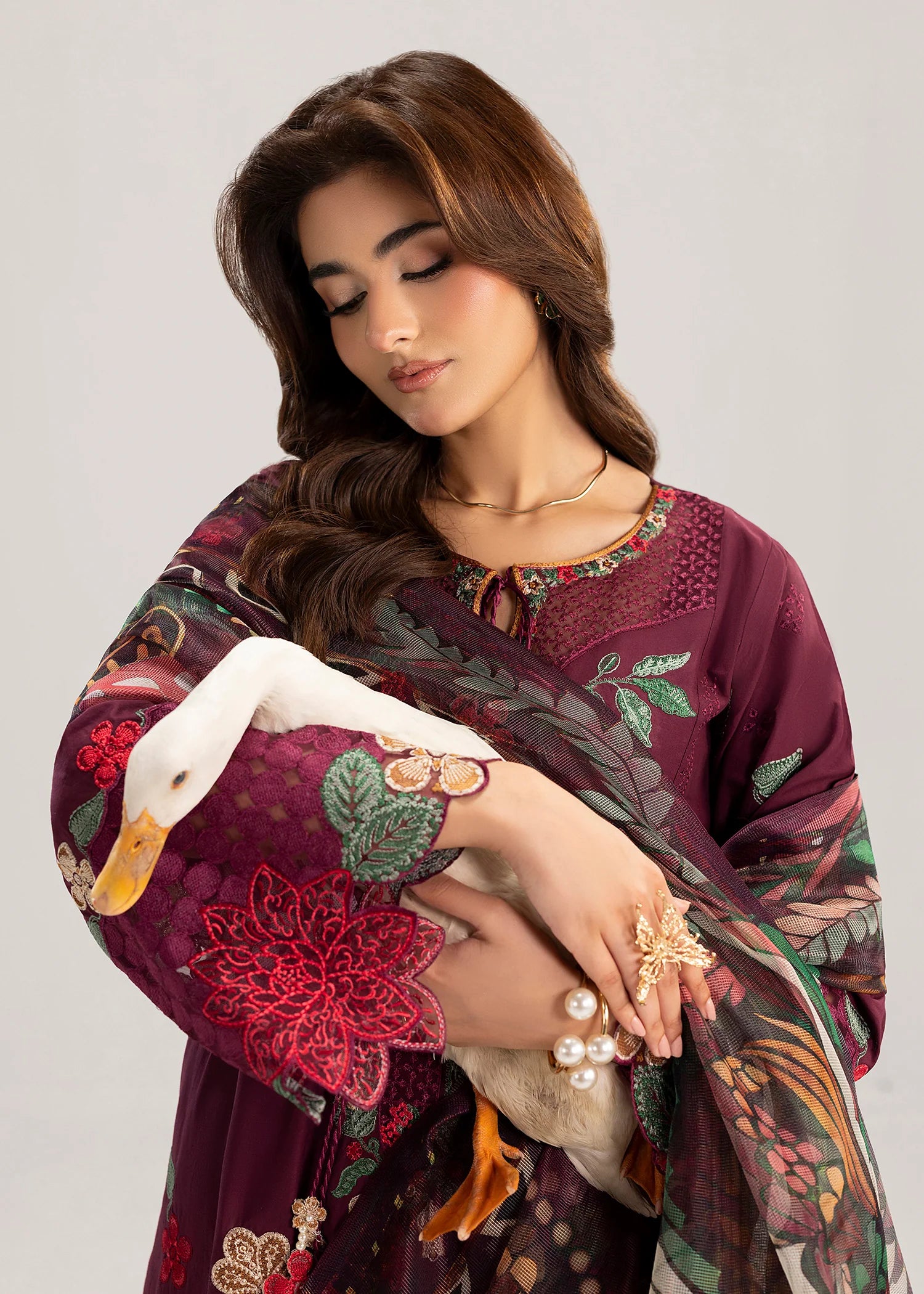 3- Piece Embroidered Lawn Suit