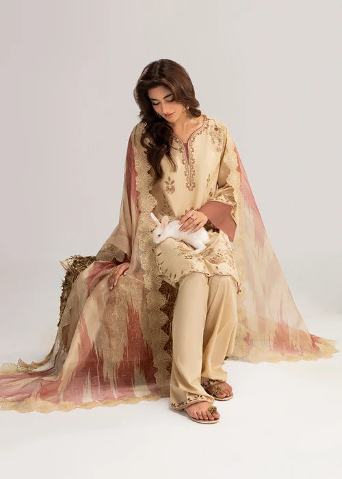 3- Piece Embroidered Lawn Suit