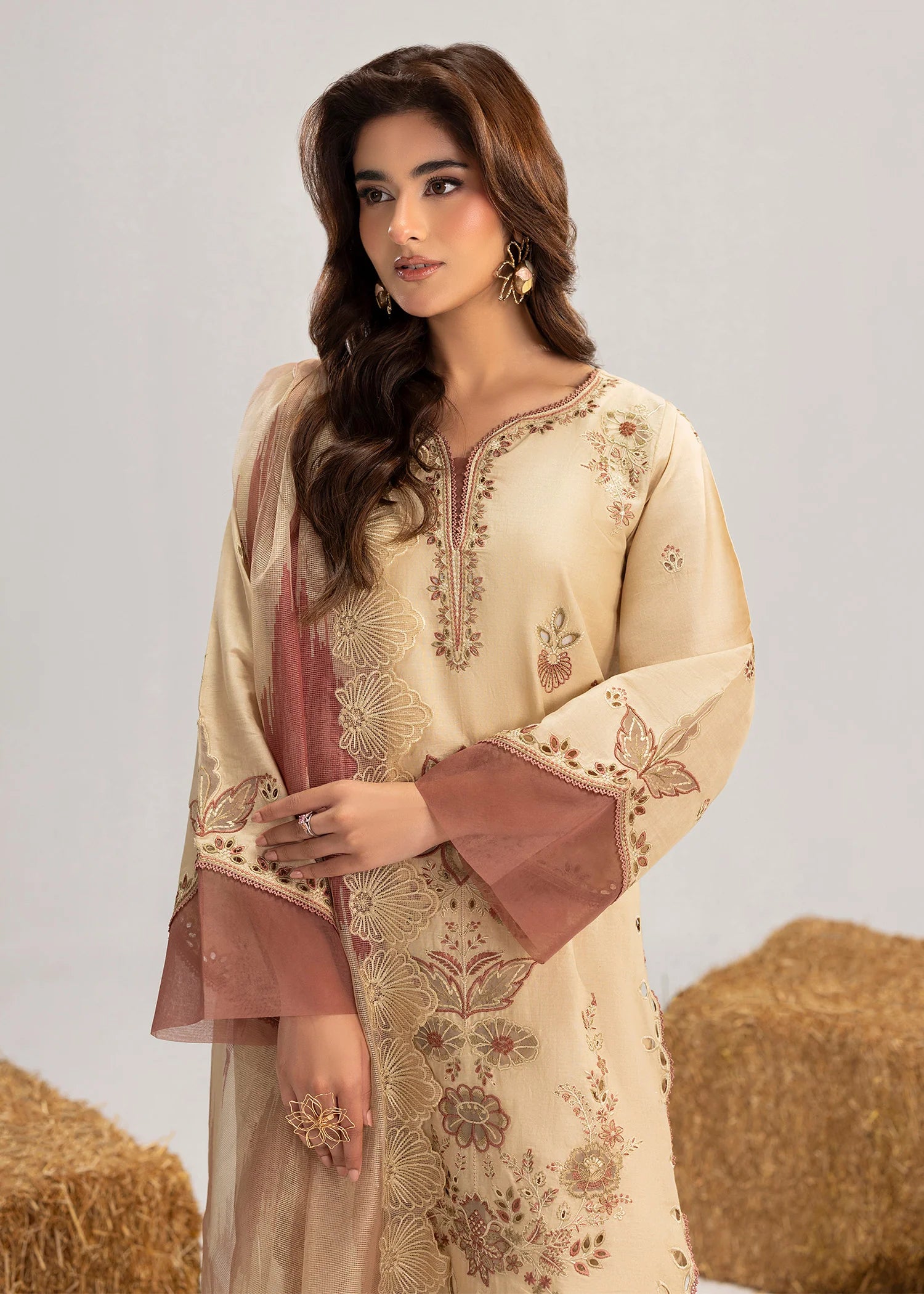 3- Piece Embroidered Lawn Suit