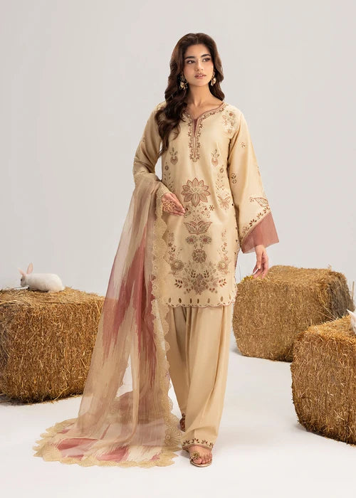 3- Piece Embroidered Lawn Suit