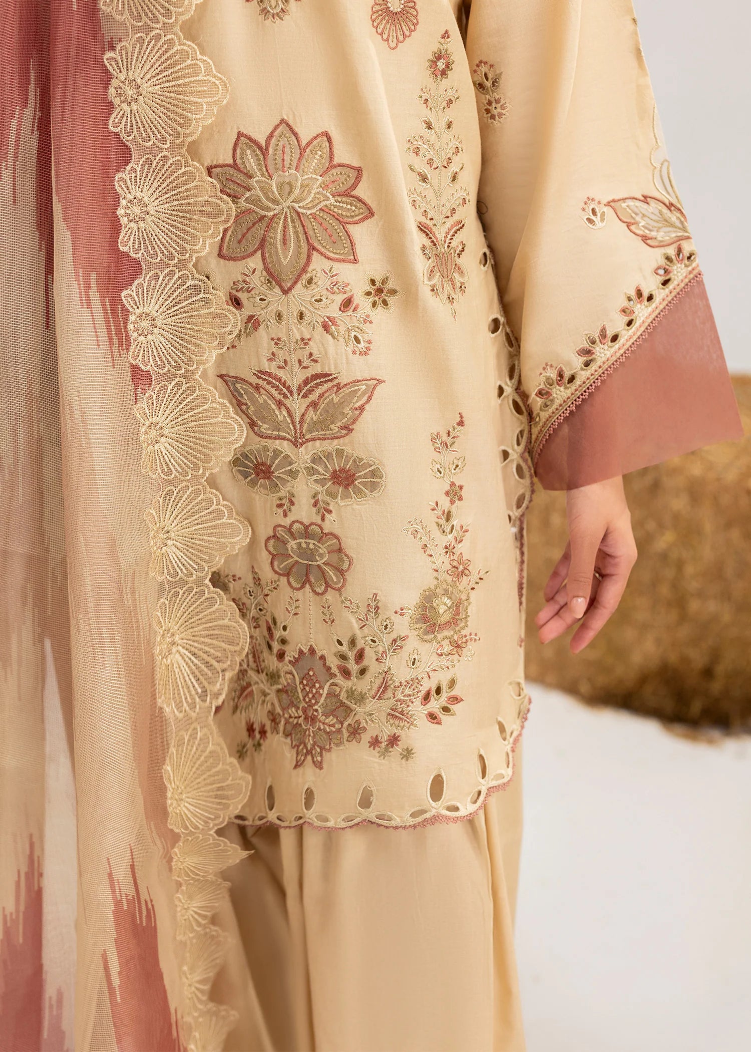 3- Piece Embroidered Lawn Suit