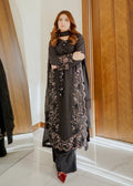 3- Piece Embroidered Raw Silk Suit