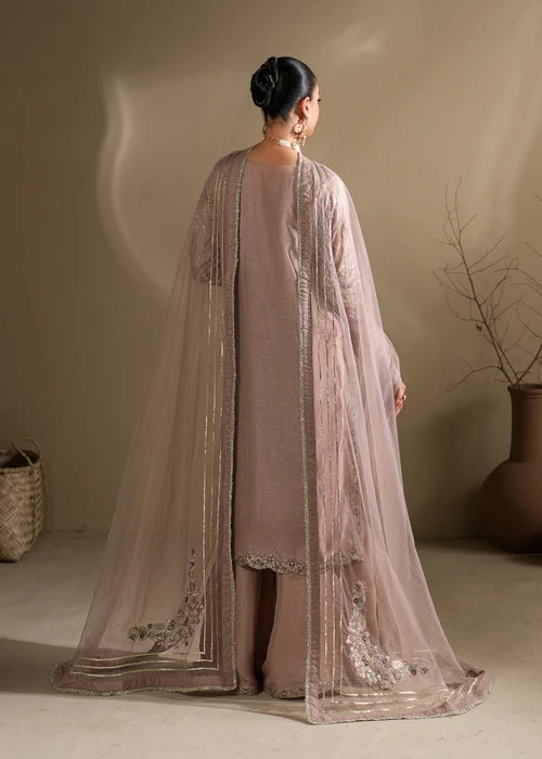 3- Piece Embroidered Raw Silk Suit