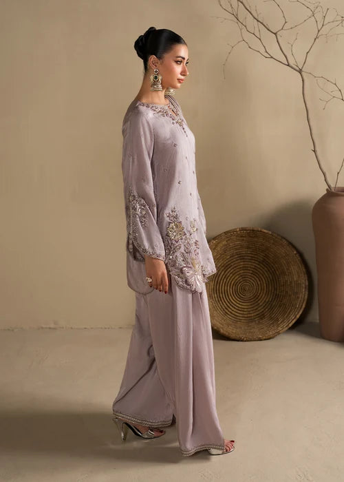 3- Piece Embroidered Raw Silk Suit