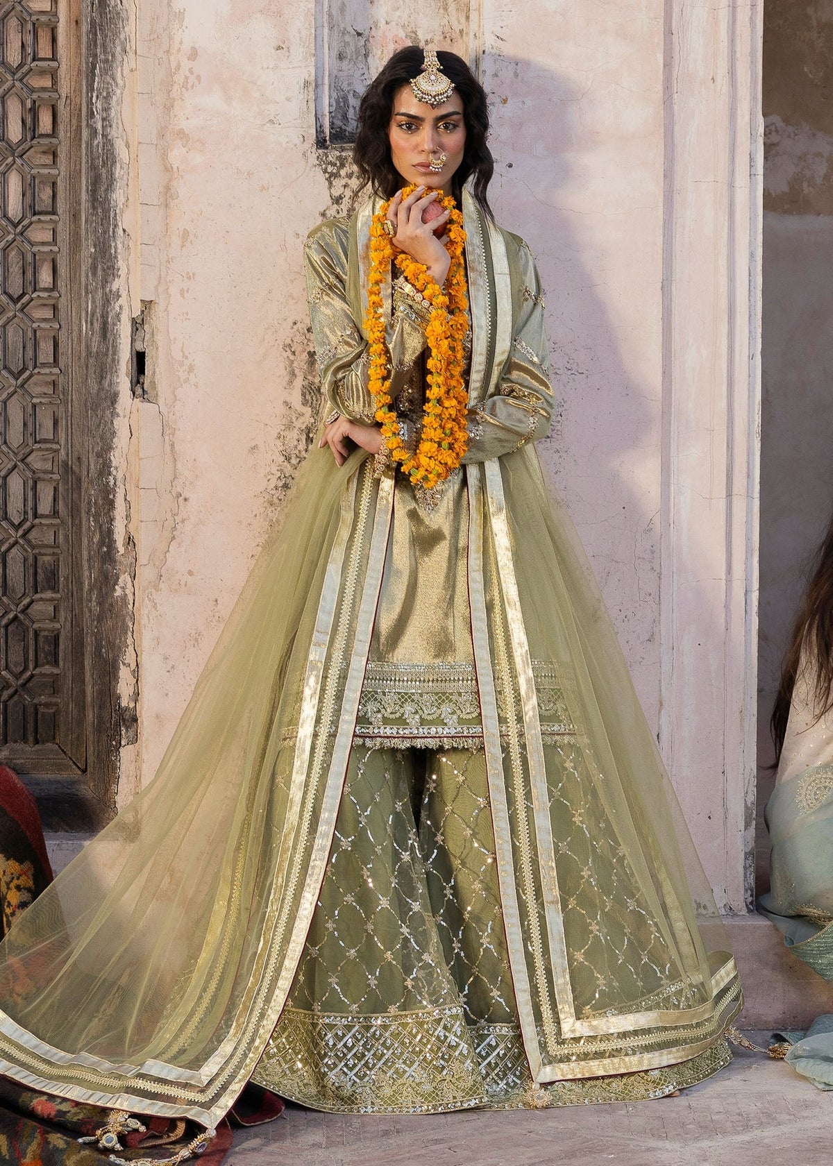 3- Piece Embroidered Raw Silk Suits