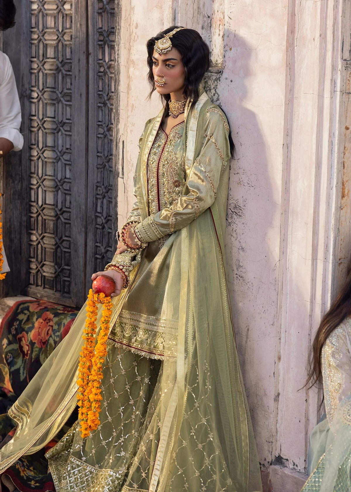 3- Piece Embroidered Raw Silk Suits