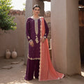 3- Piece Embroidered Raw Silk Suit