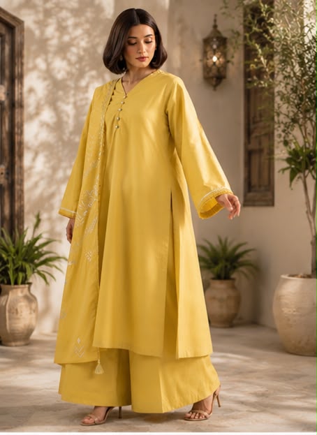 3- Piece flared frock