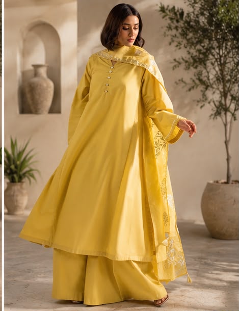 3- Piece flared frock