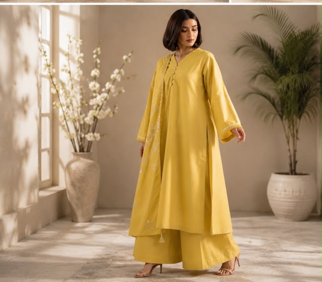 3- Piece flared frock