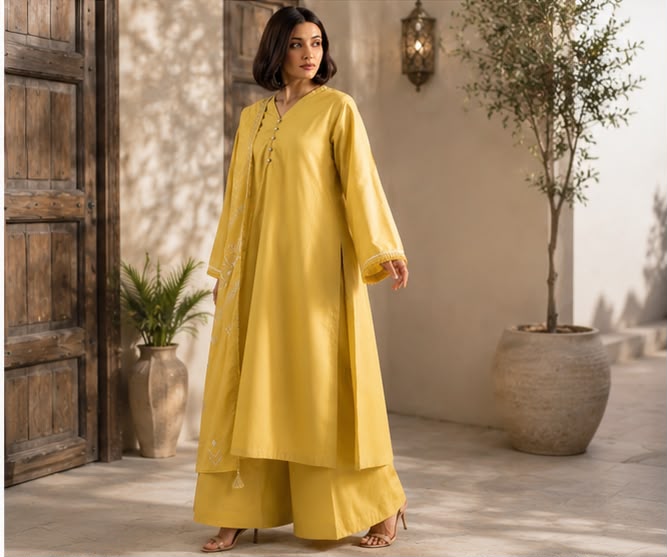 3- Piece flared frock