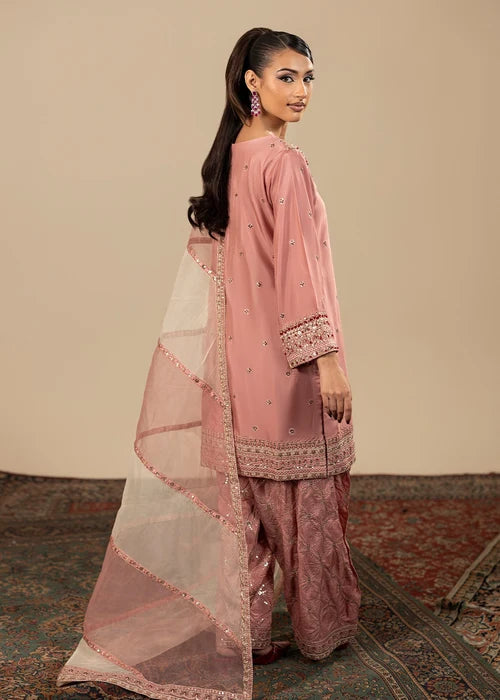 3- Piece Embroidered Raw Silk Suits