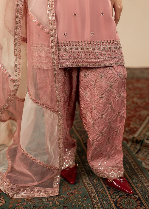 3- Piece Embroidered Raw Silk Suits