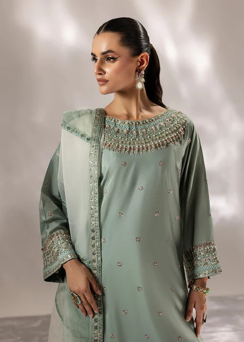 3 - Pieces Embroidered Silk Suit